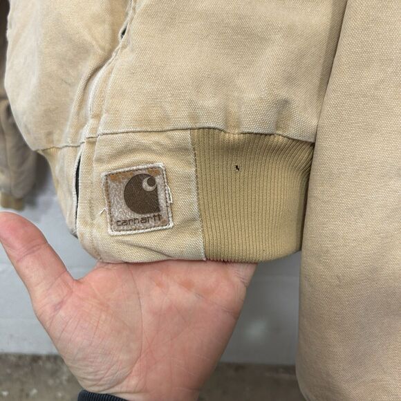 Vintage Carhartt Quilt-Lined Santa Fe Jacket “Wheat” J14 WET - Picture 3 of 13